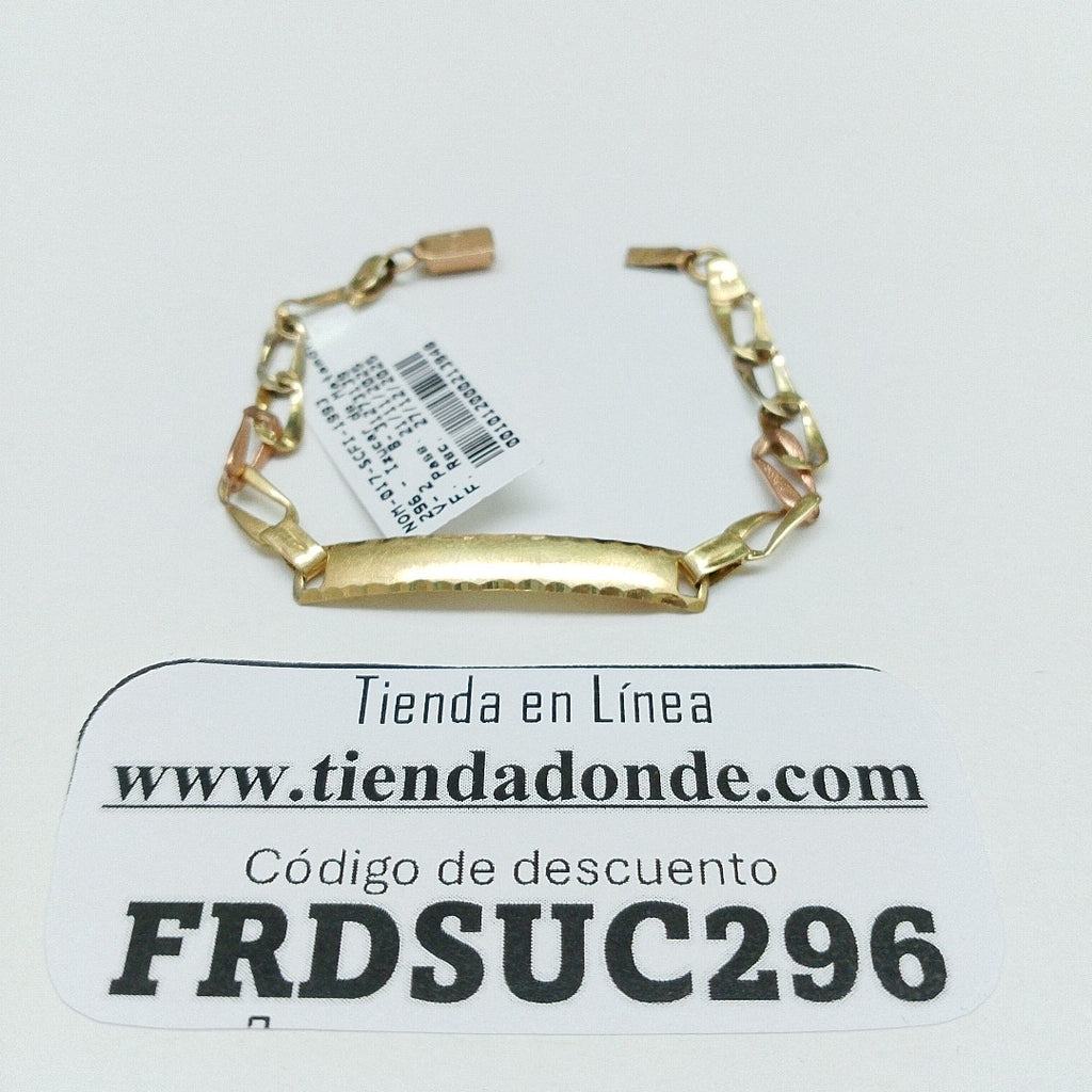 K1 3,70 GRMS 14 K ESPECIFICACIONES COMPLEMENTARIAS ESCLAVA TJ ESLABONES PLACA LI (SEMINUEVO)