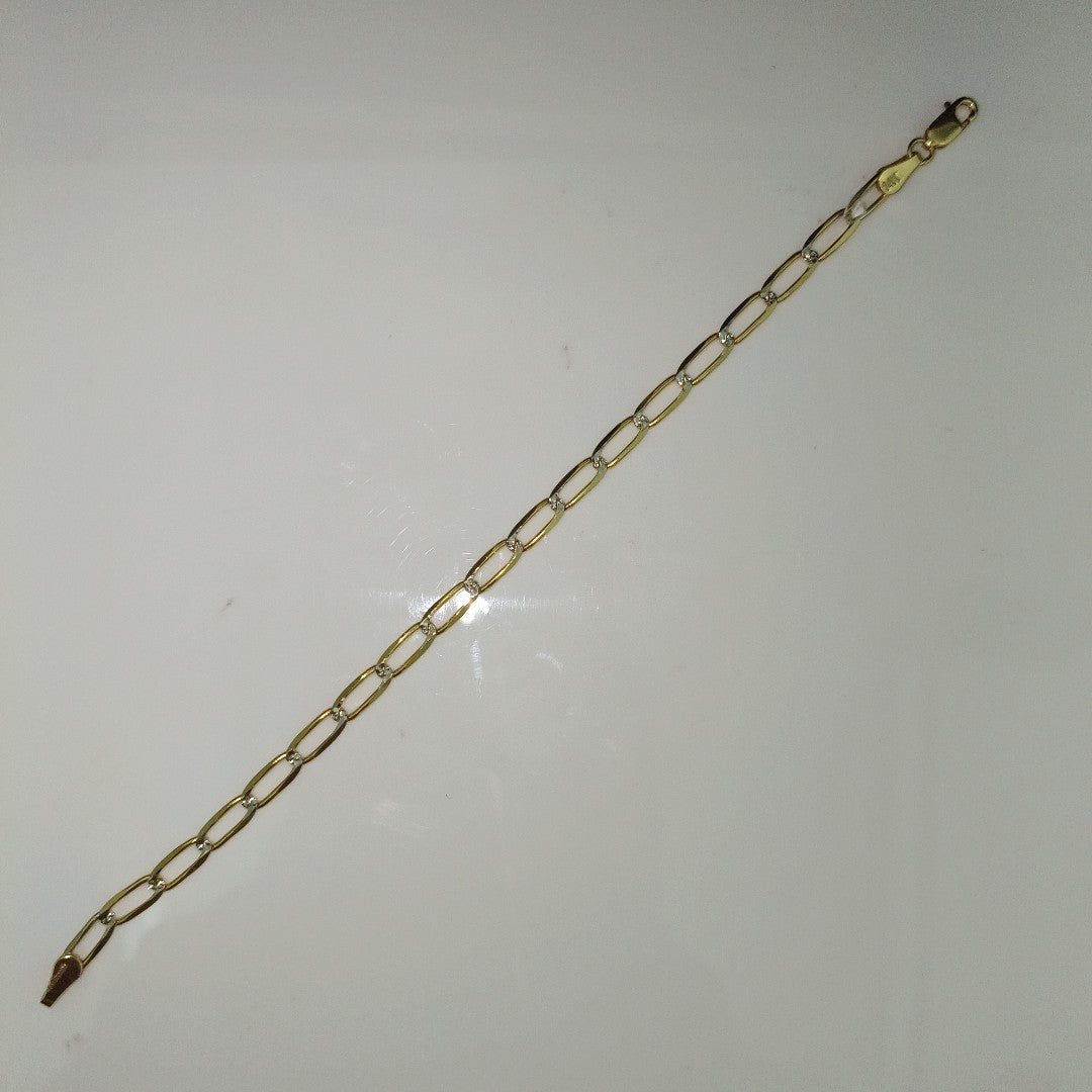 PULSERA TEJIDO ESLABONES 4G 18 CM (NUEVO)