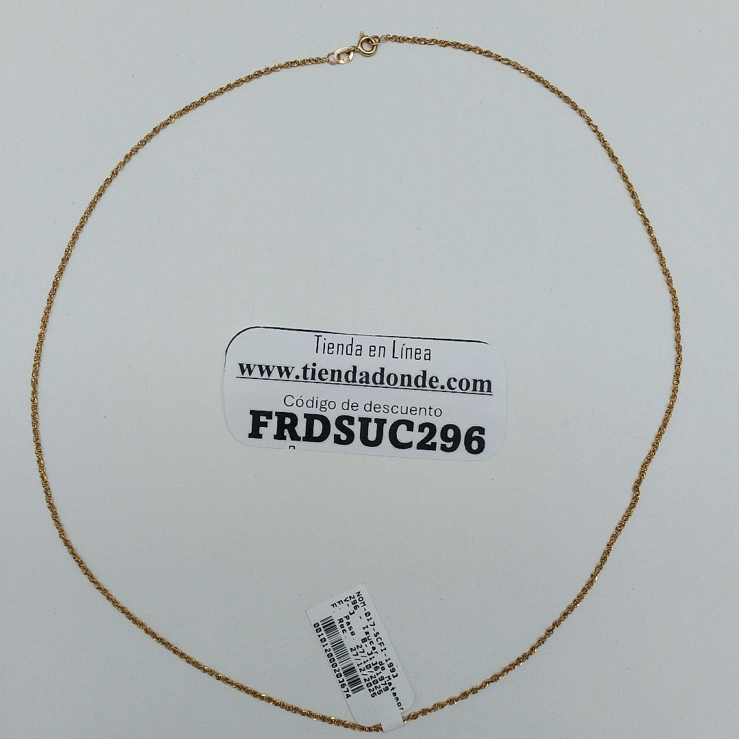 K1 2,20 GRMS 14 K ESPECIFICACIONES COMPLEMENTARIAS CADENA TEJIDO ESPECIAL TIPO T (SEMINUEVO)