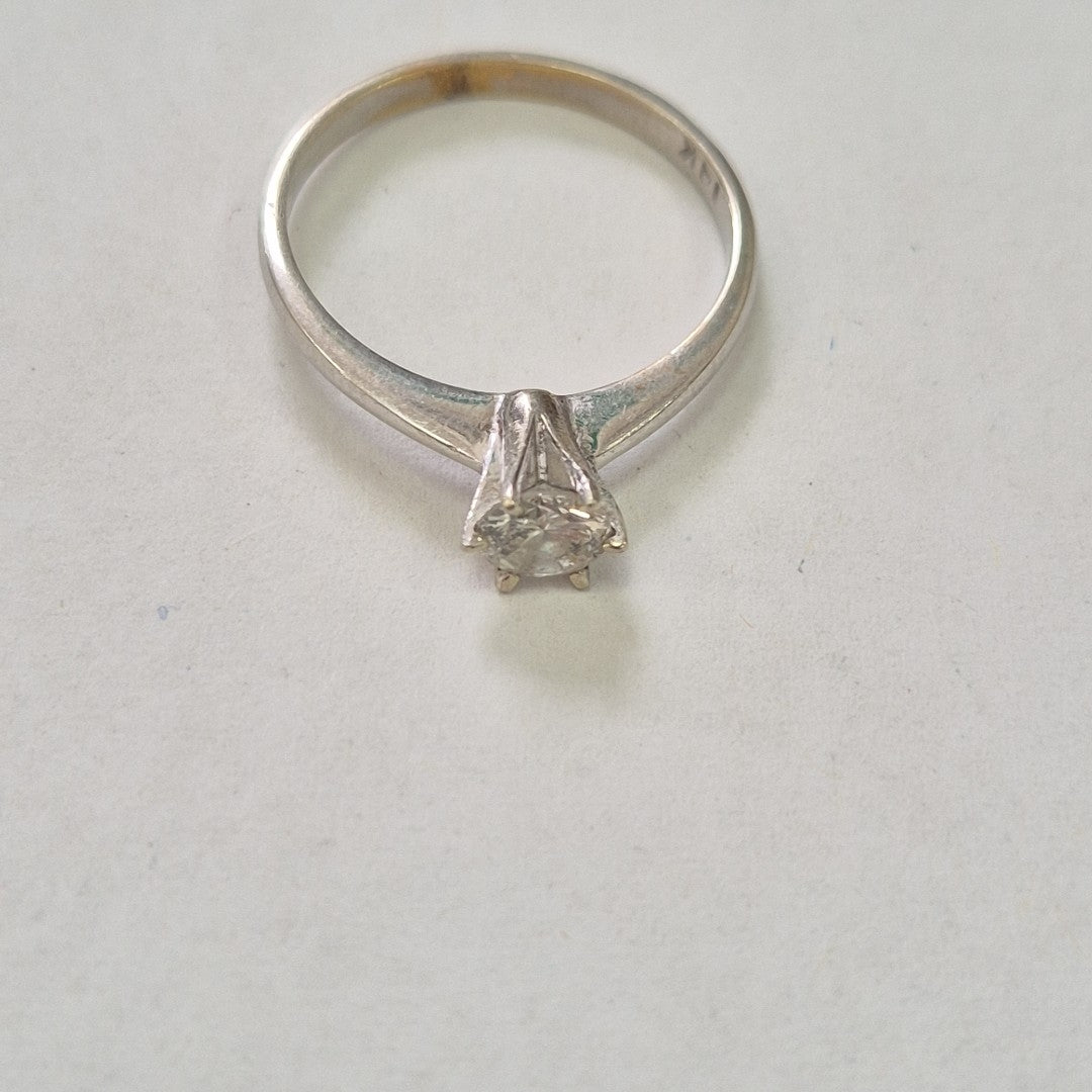 ANILLITO ORO, ORO BLANCO 14 K 2 GRMS (SEMINUEVO)