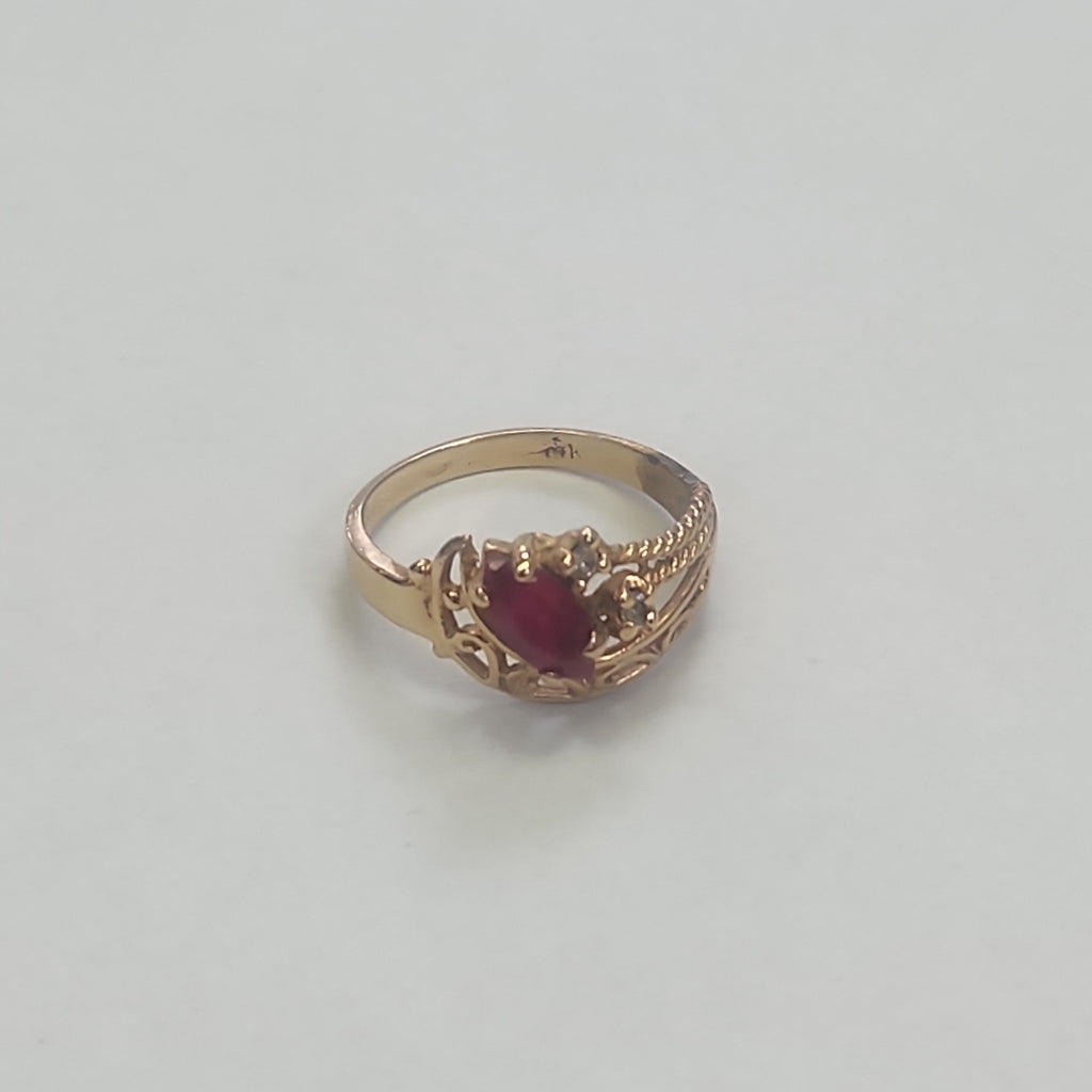 ANILLO ORO 14 K 3.2 GRMS (SEMINUEVO)
