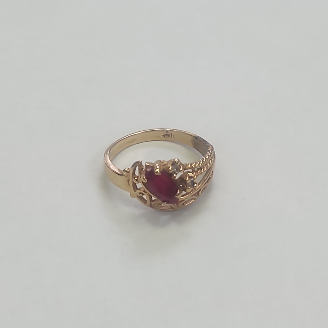 ANILLO ORO 14 K 3.2 GRMS (SEMINUEVO)
