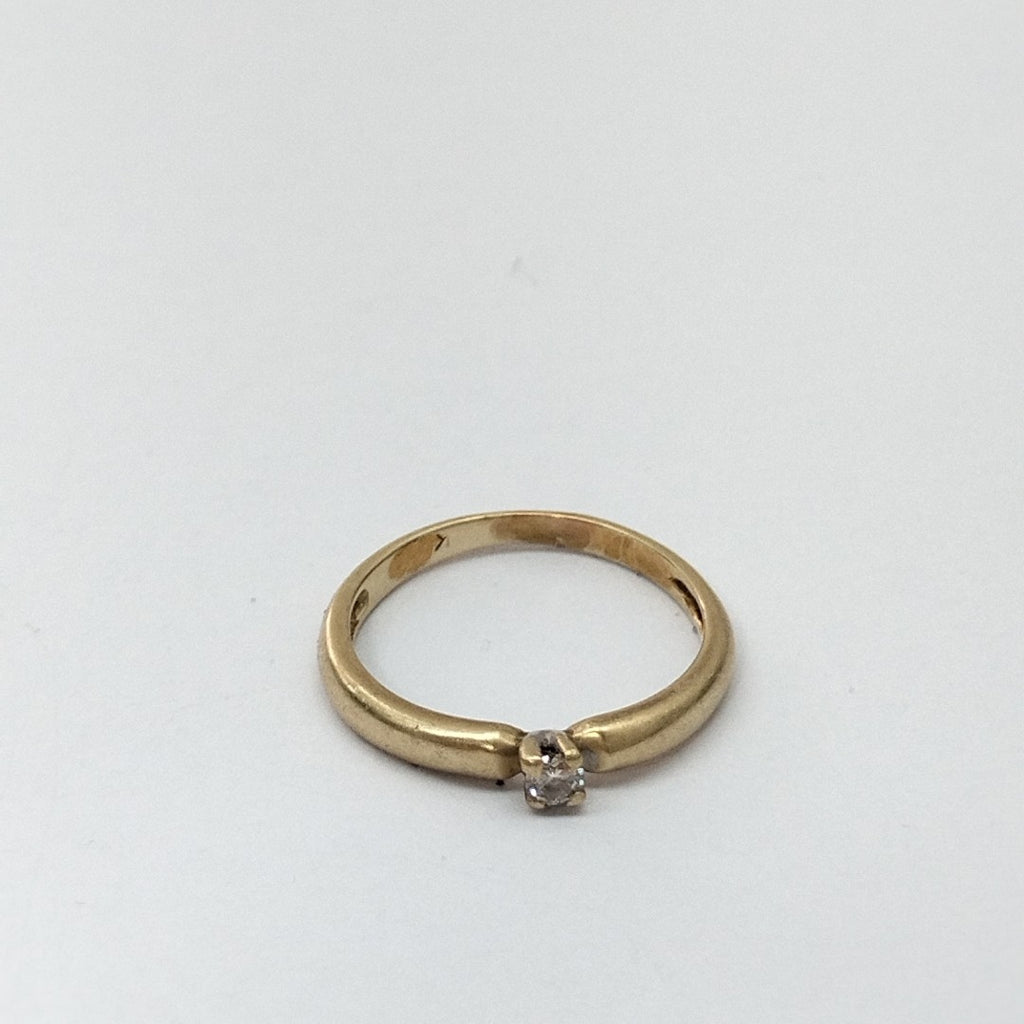 K1 2,60 GRMS 14 K ESPECIFICACIONES COMPLEMENTARIAS SOLITARIO CON CIRCONIA (SEMINUEVO)