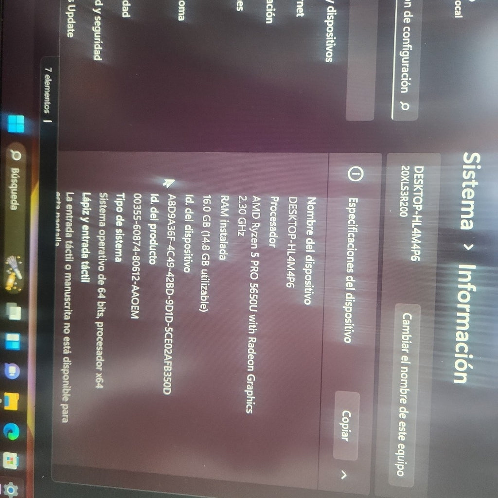 LAPTOP LENOVO THINKPAD T14 GEN 2 (2023) 512 GB SSD 16 GB RAM (SEMINUEVO)