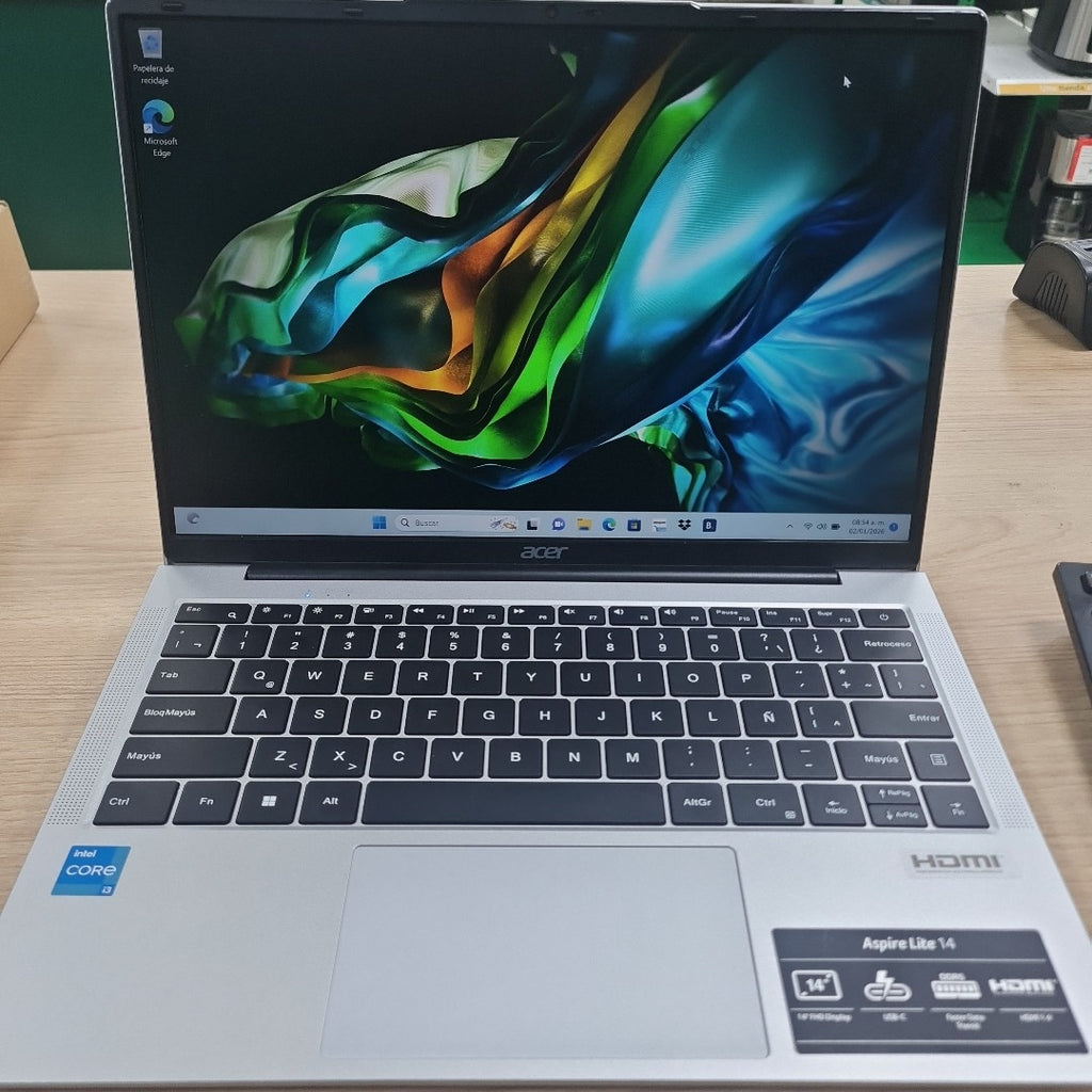 LAPTOP ACER ASPIRE LITE 14 AL14-31P-353Y (2024) 512 GB SSD 8 GB RAM (SEMINUEVO)
