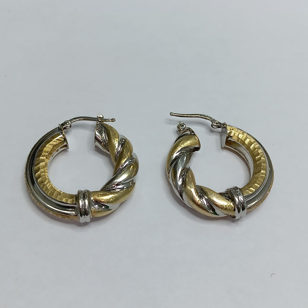 K1 7,50 GRMS 14 K ESPECIFICACIONES COMPLEMENTARIAS ARRACADAS DE ORO COMBINADO (SEMINUEVO)