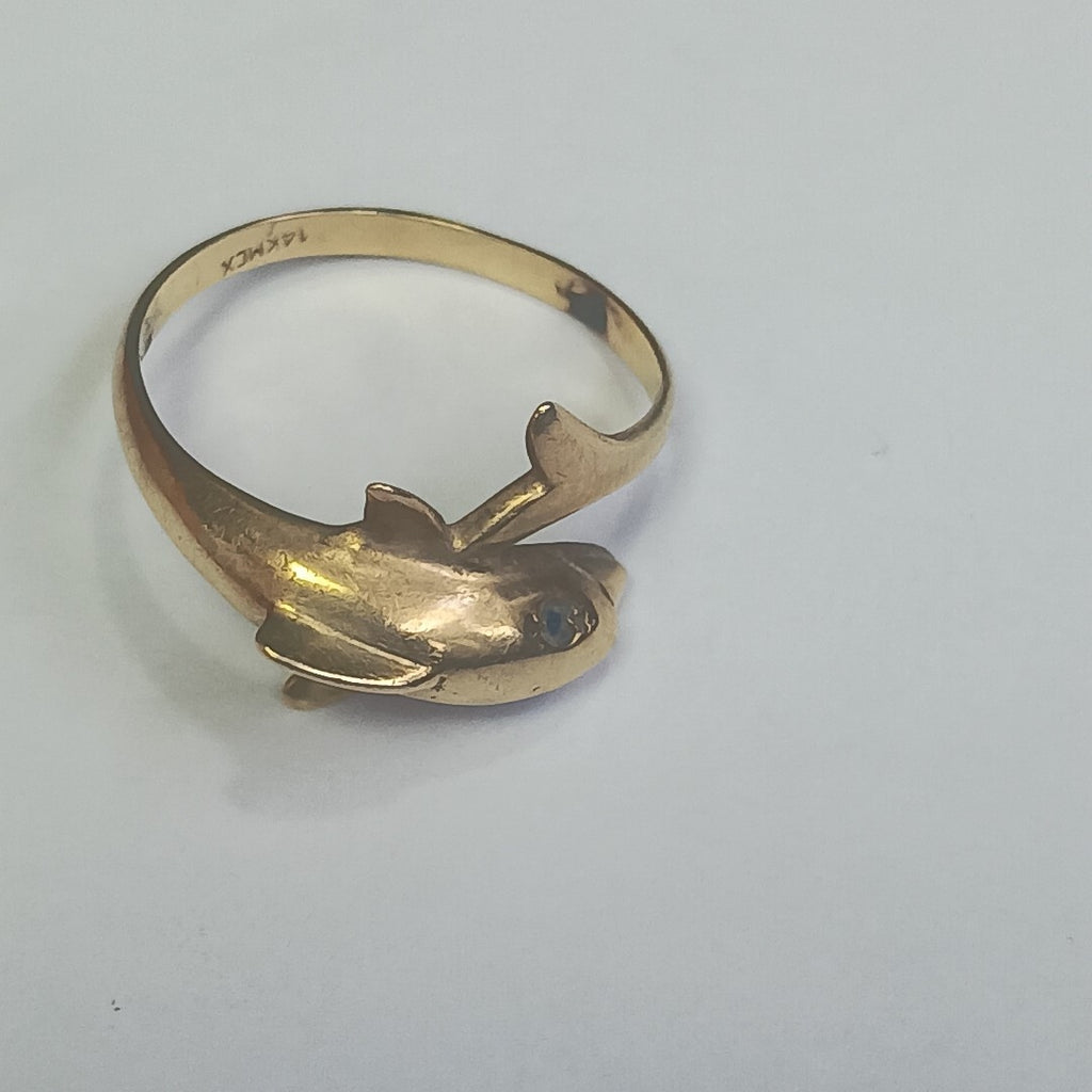 K1 3,00 GRMS 14 K ESPECIFICACIONES COMPLEMENTARIAS ANILLITO LIG MALT MTV DELFIN (SEMINUEVO)