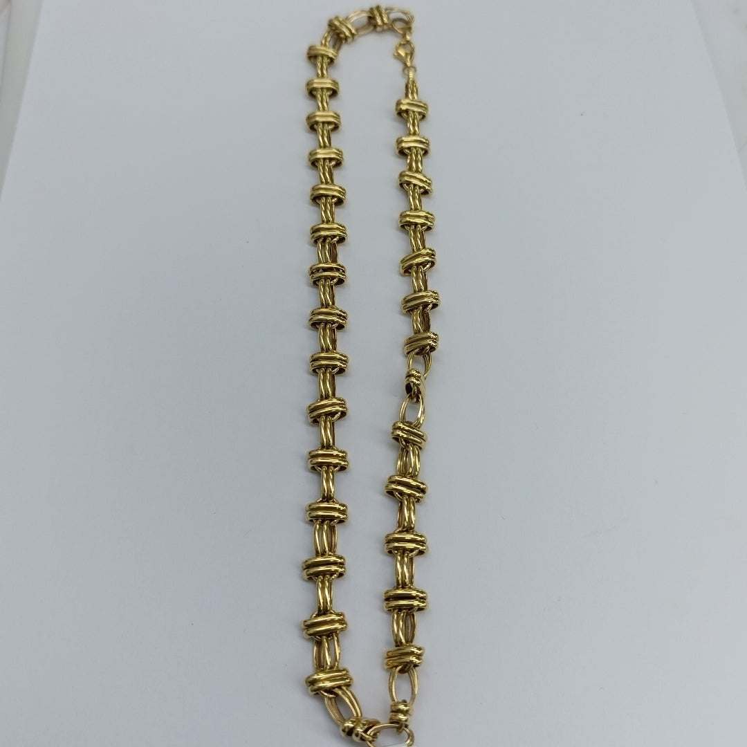 CADENAS ESPECIAL ORO 14K 17.5 (NUEVO)