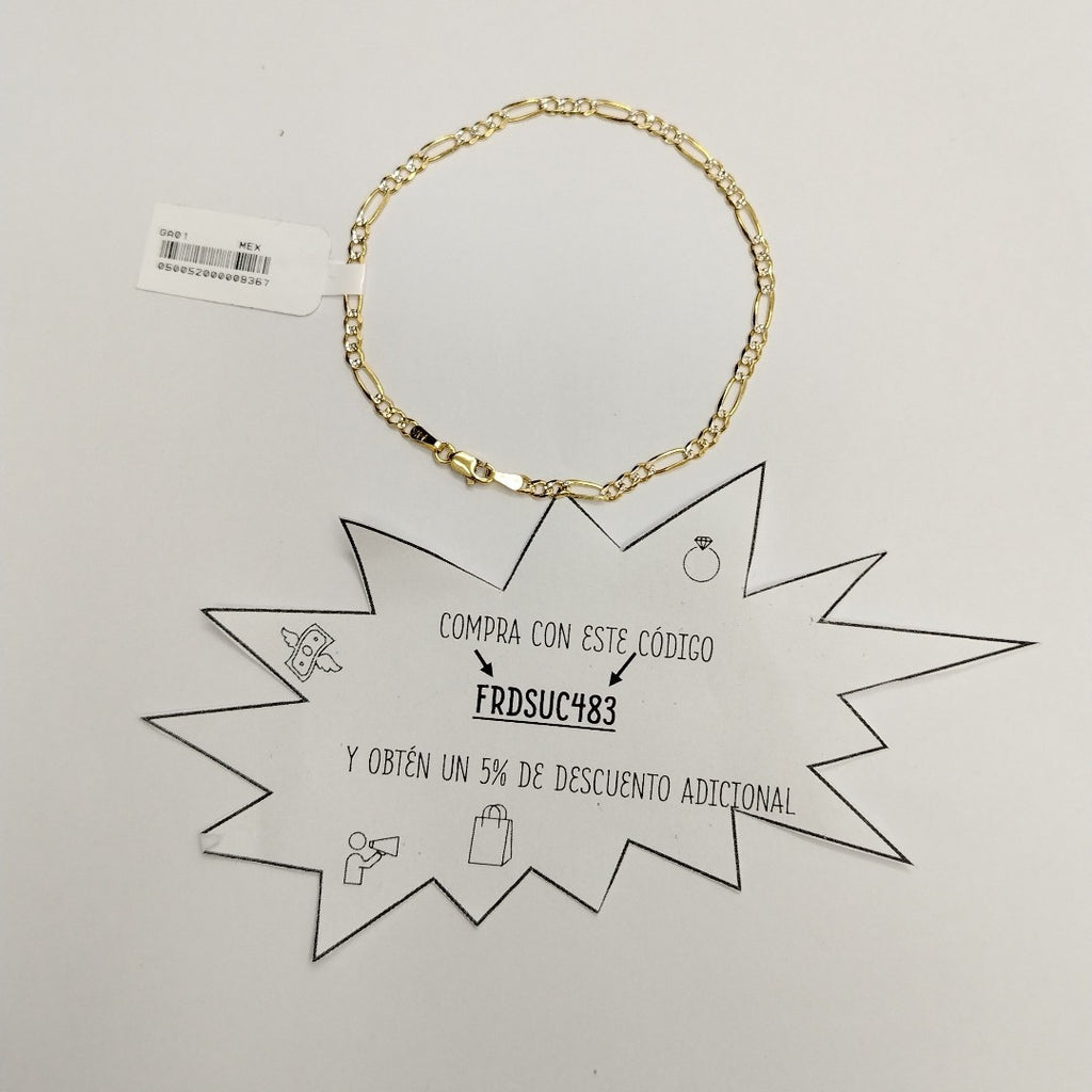 PULSERA TEJIDO 3X1 3.4G 21 CM (NUEVO)