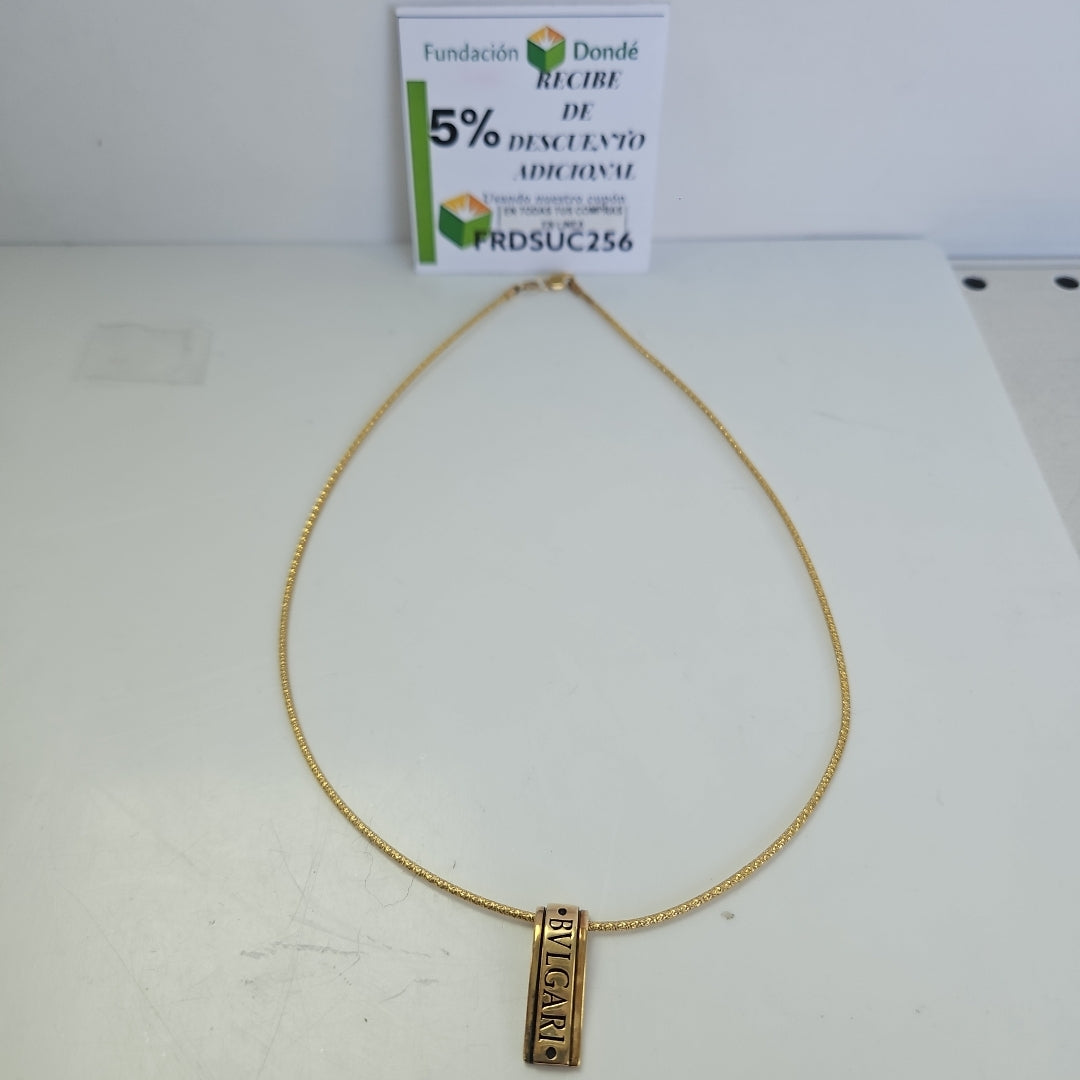 K1 11,20 GRMS 14 K ESPECIFICACIONES COMPLEMENTARIAS GARGANTILLO CON DIJE TIPO B (SEMINUEVO)