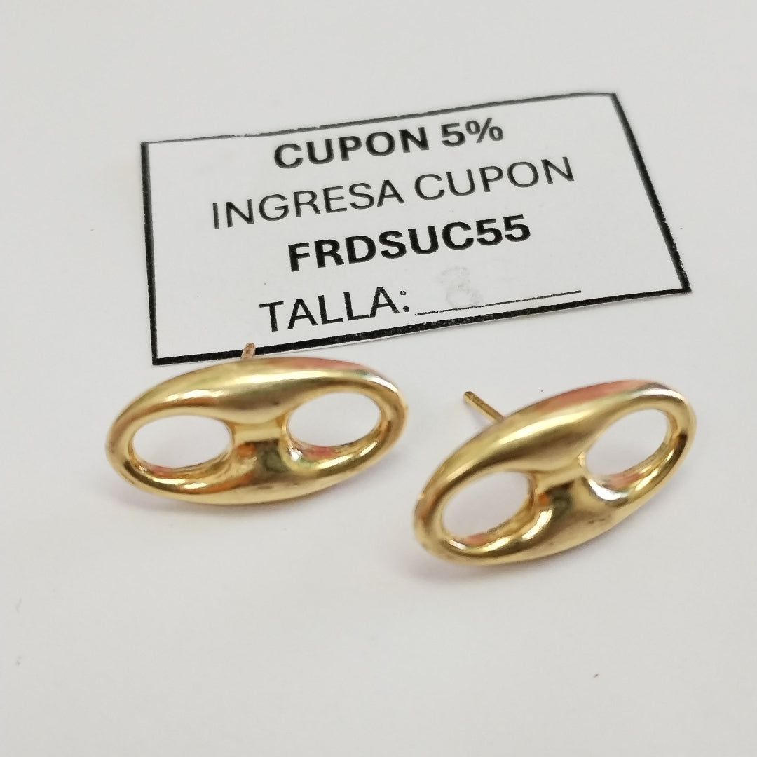 BROQUELES PAR ORO 18 K 3.7 GRMS (SEMINUEVO)
