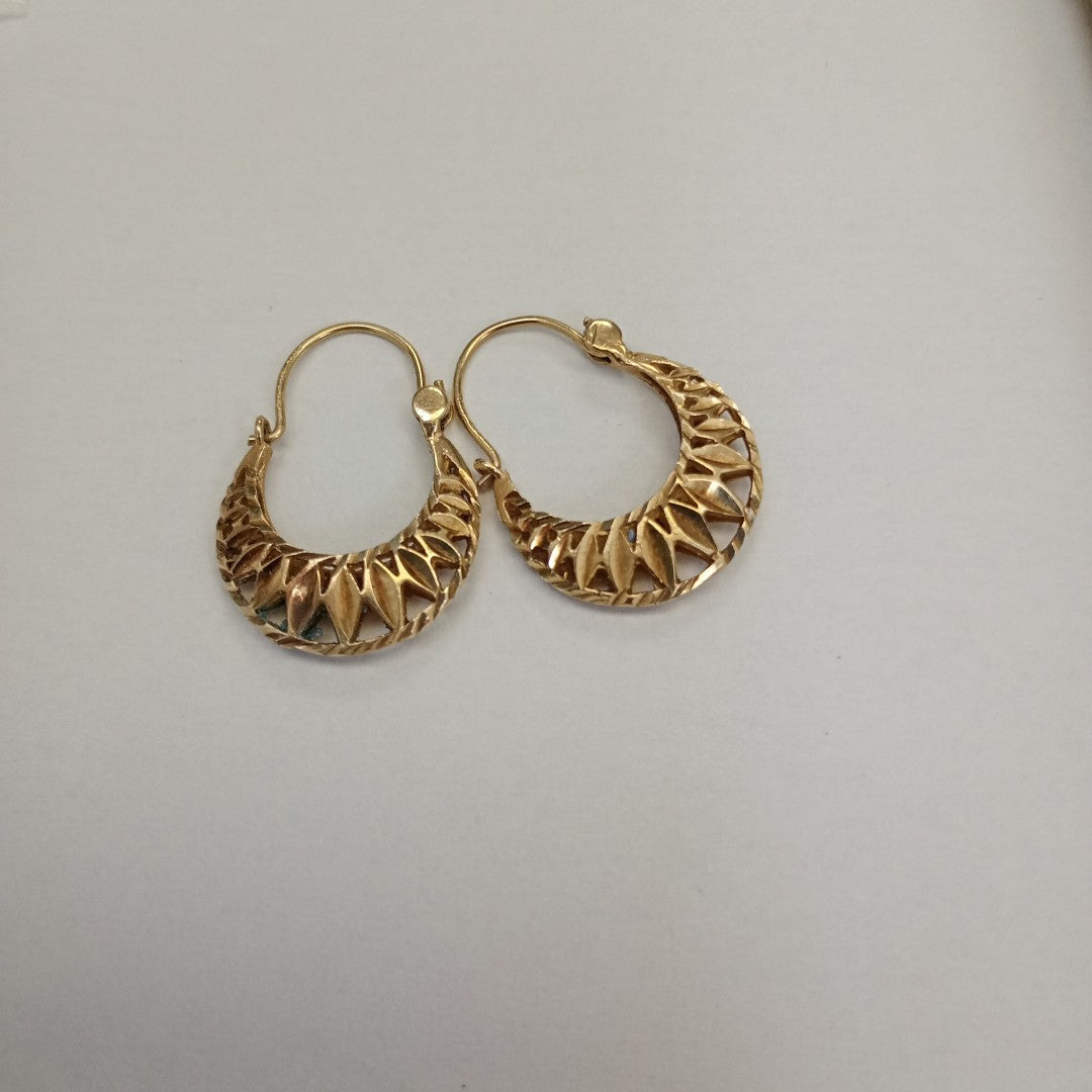 ARRACADAS PAR ORO 10 K 1.5 GRMS (SEMINUEVO)