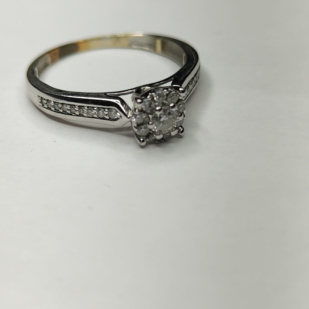 ANILLITO ORO, ORO BLANCO 14 K 2 GRMS (SEMINUEVO)