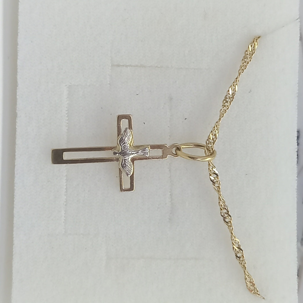 CADENA, CRUZ ORO 10 K 3.9 GRMS (SEMINUEVO)