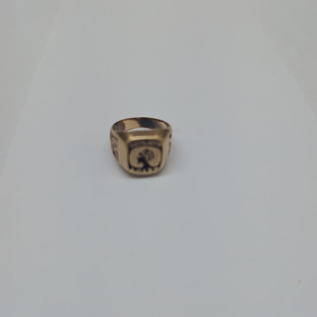 ANILLO DE GRADUACIÓN ORO 10 K 6.1 GRMS (SEMINUEVO)