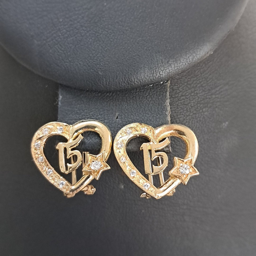 ARETES PAR ORO 10 K 3.7 GRMS (SEMINUEVO)