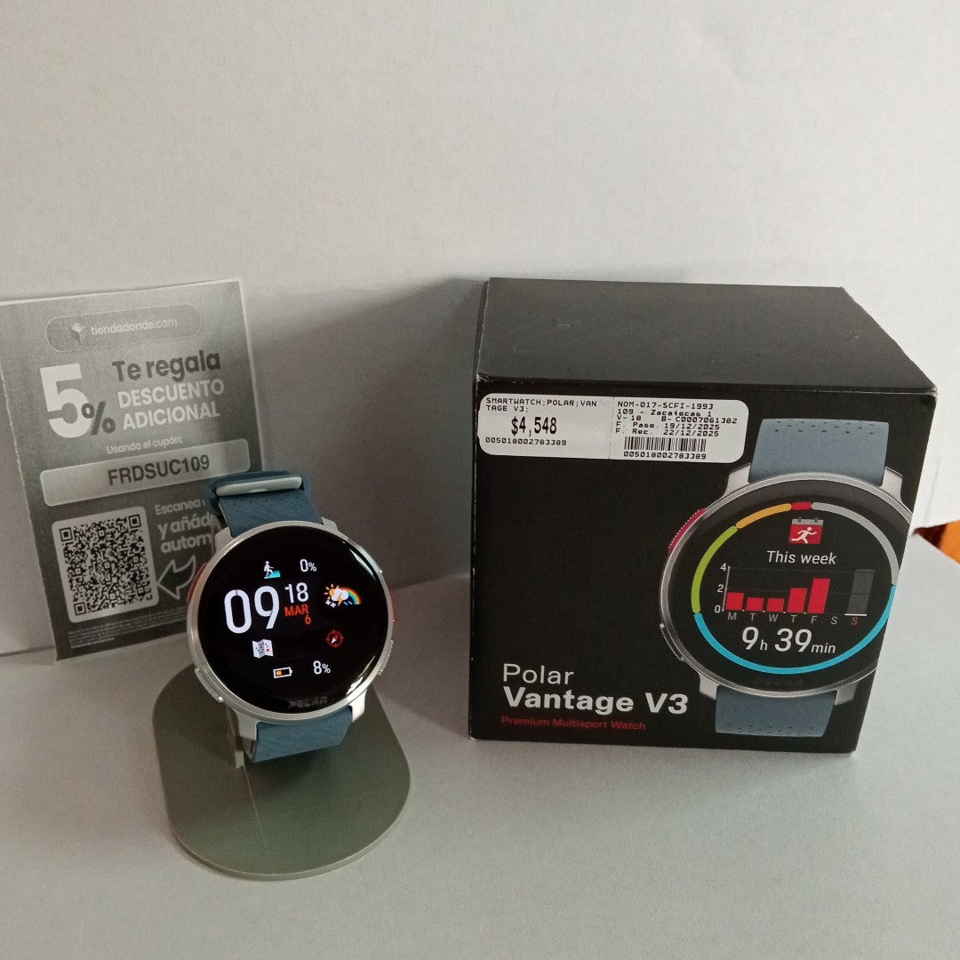SMARTWATCH POLAR VANTAGE V3 47 MM GPS (SEMINUEVO)