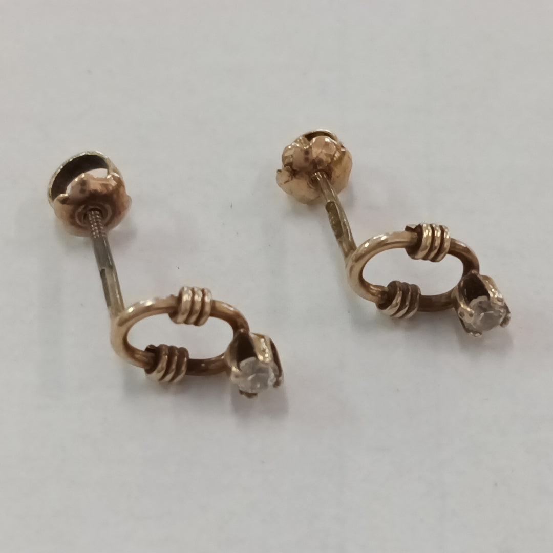 BROQUELES PAR ORO 14 K 0.7 GRMS (SEMINUEVO)