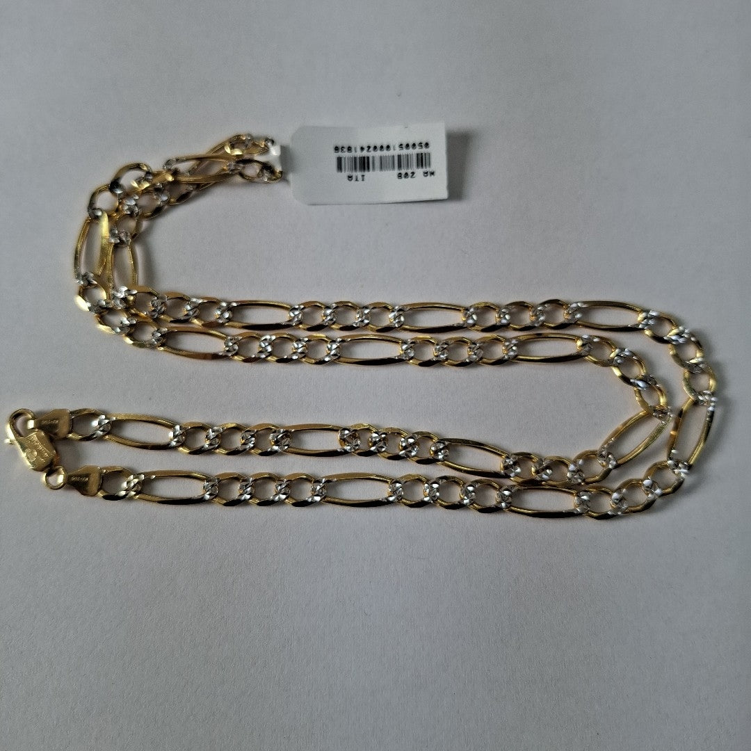 CADENAS CARTIER 3 1 DIAMANTADA ORO 14K 23.5 (NUEVO)