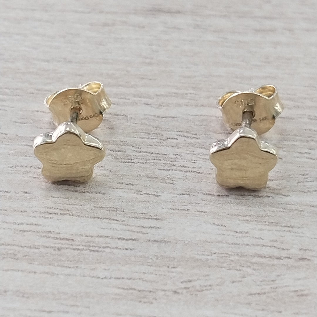 BROQUELES ORO 14K 1.1 (NUEVO)