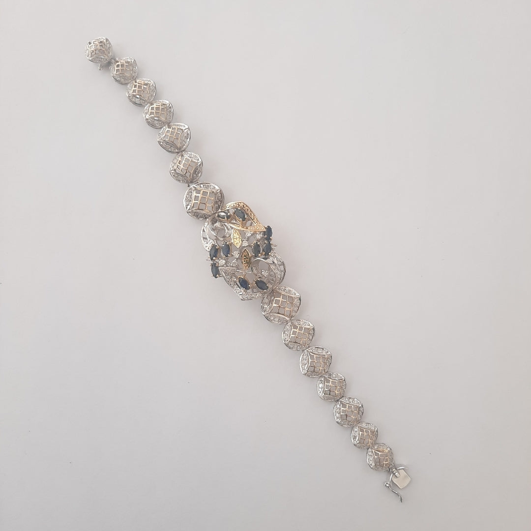 PULSERA ORO, ORO BLANCO 14 K 19.7 GRMS (SEMINUEVO)