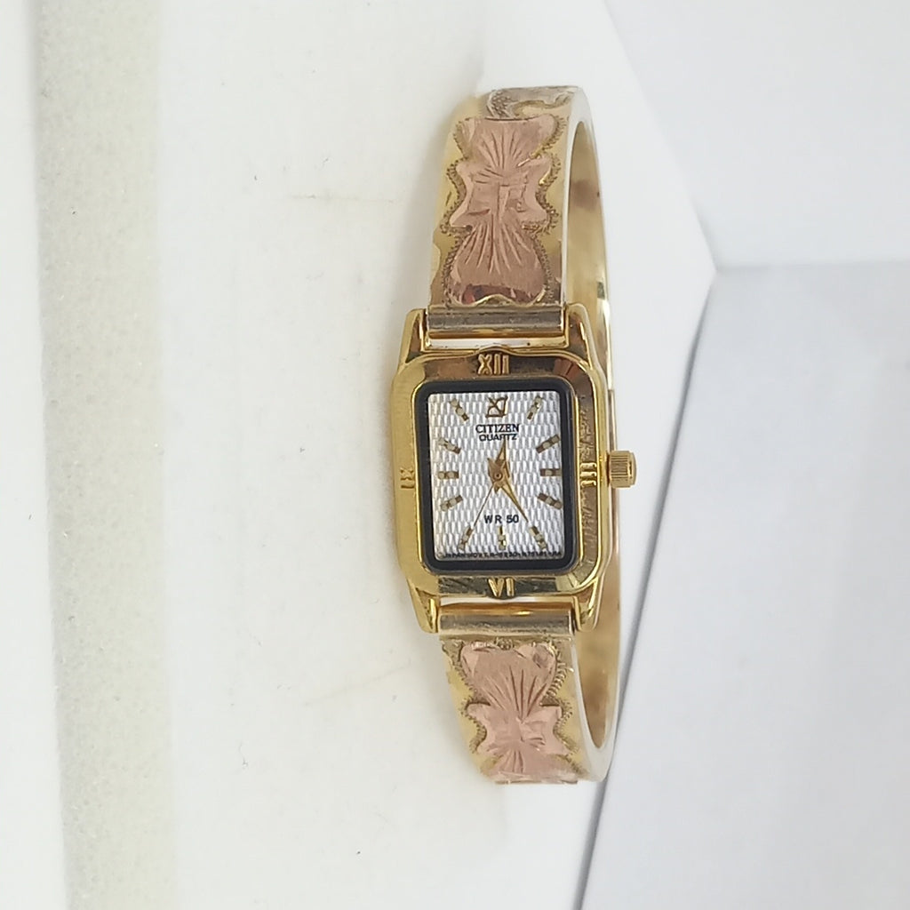 RELOJ CAJA ACERO PULSO ORO ORO 10 K 29.2 GRMS (SEMINUEVO)