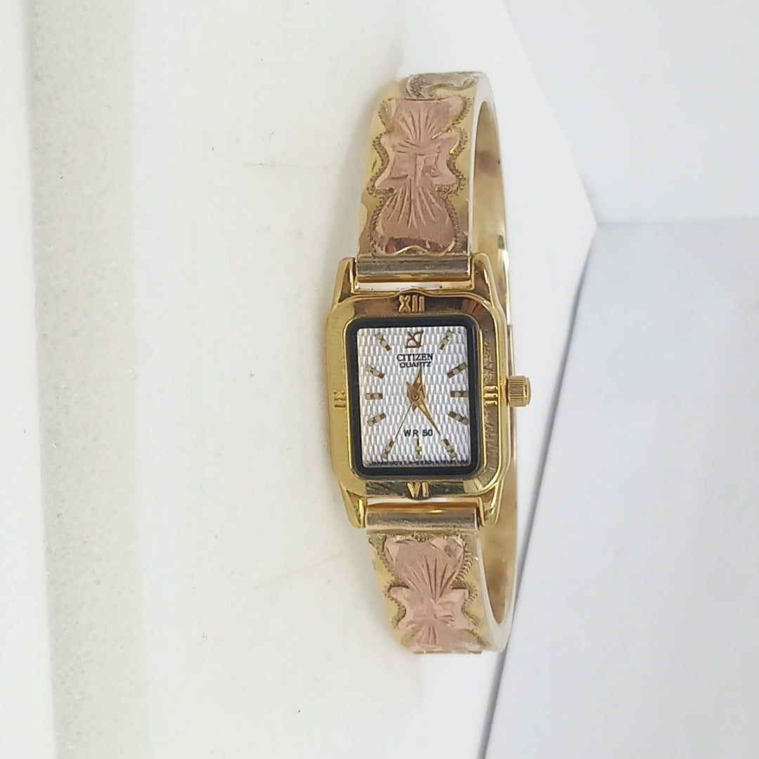 RELOJ CAJA ACERO PULSO ORO ORO 10 K 29.2 GRMS (SEMINUEVO)