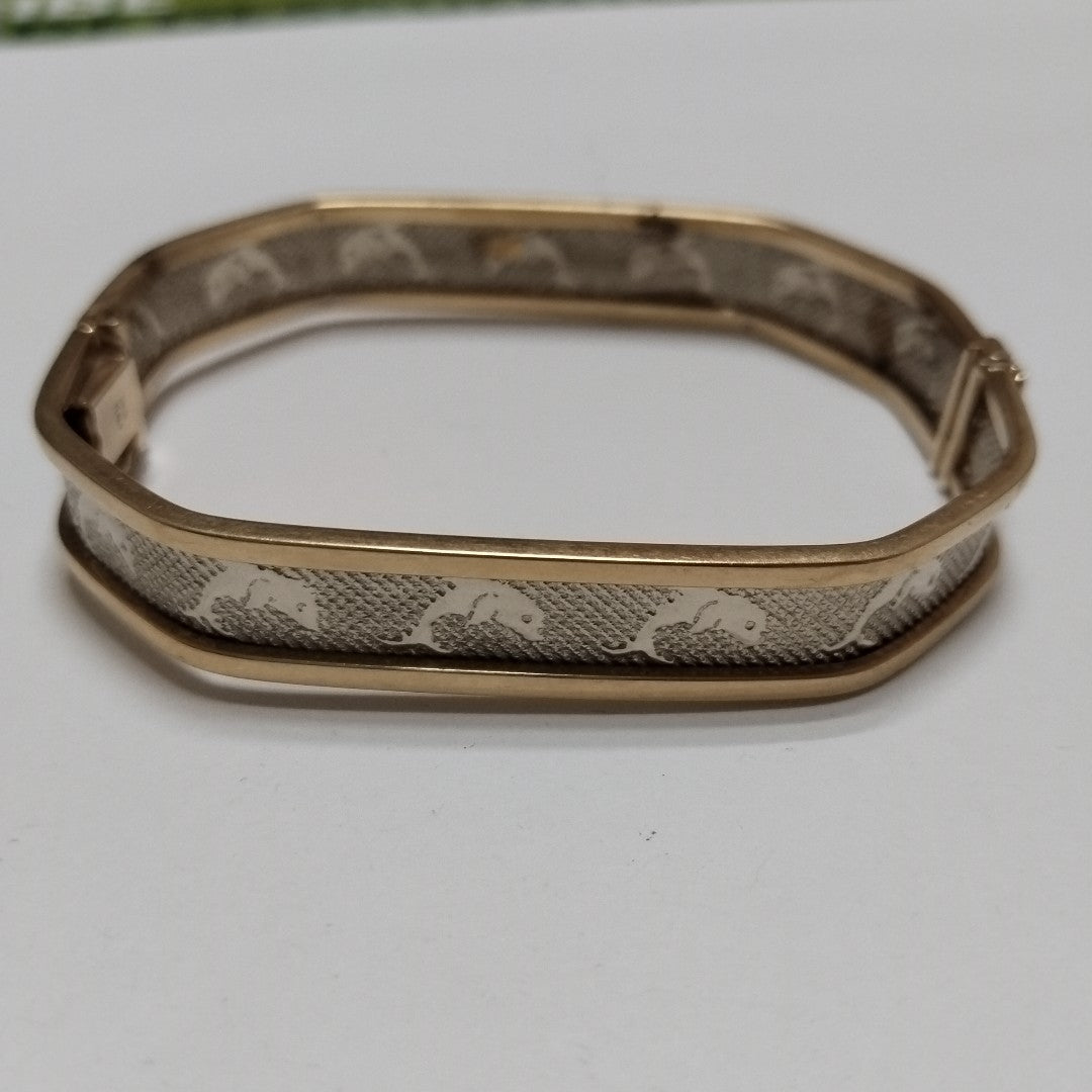 PULSERA RIGIDA ORO 14 K 10.3 GRMS (SEMINUEVO)