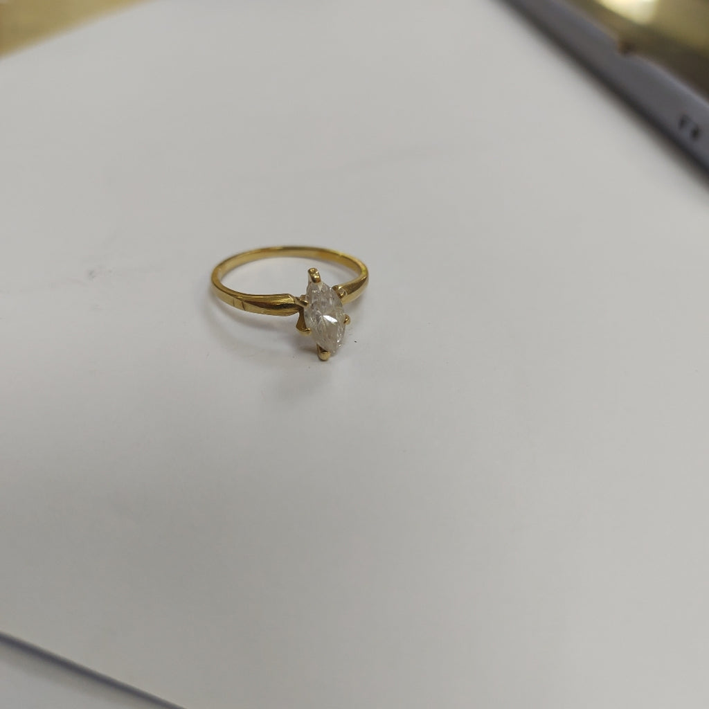 ANILLITO,SOLITARIO ORO 14 K 2,00 GRMS (SEMINUEVO)