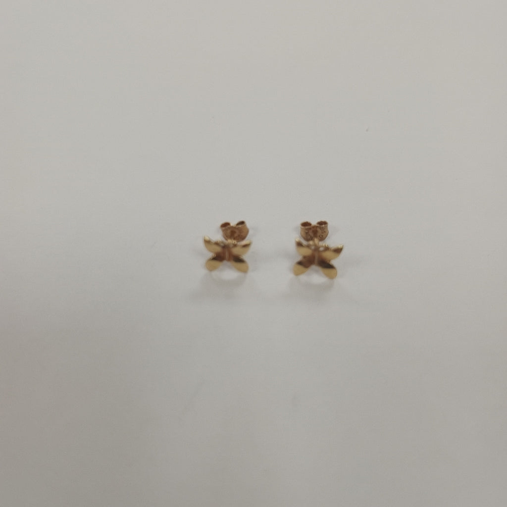 ARRACADAS PAR ORO 14 K 1.5 GRMS (SEMINUEVO)
