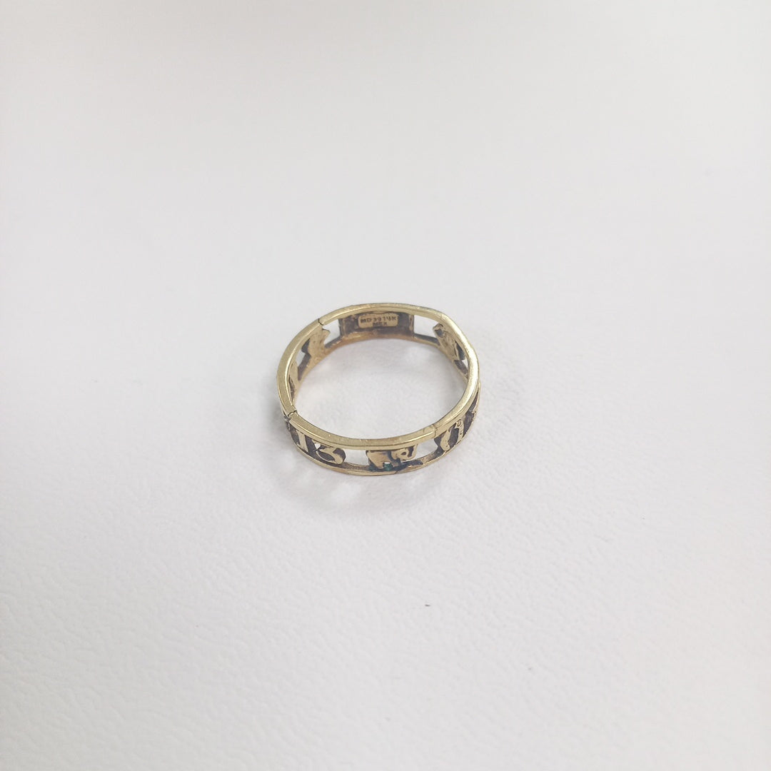 ARGOLLA DE LA SUERTE ORO 14 K 2.1 GRMS (SEMINUEVO)