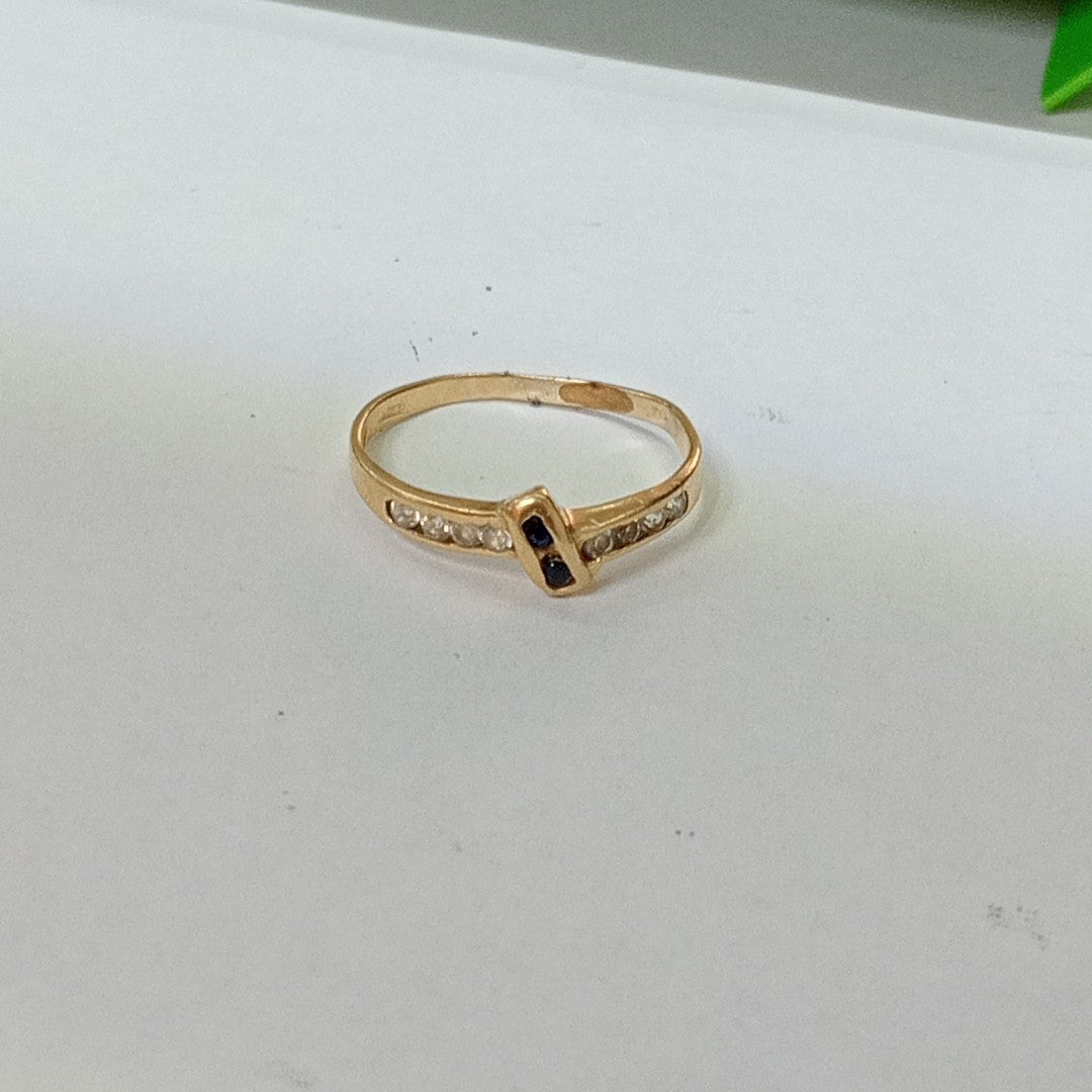 K1 1,30 GRMS 14 K ESPECIFICACIONES COMPLEMENTARIAS ANILLITO CON PIEDRA DE COLOR (SEMINUEVO)