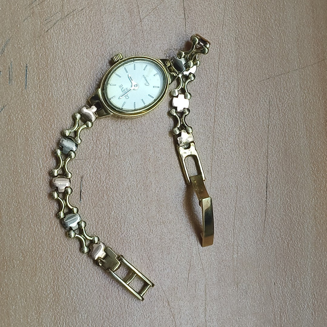 RELOJ CAJA Y PULSO ORO ORO 14 K 11.7 GRMS (SEMINUEVO)