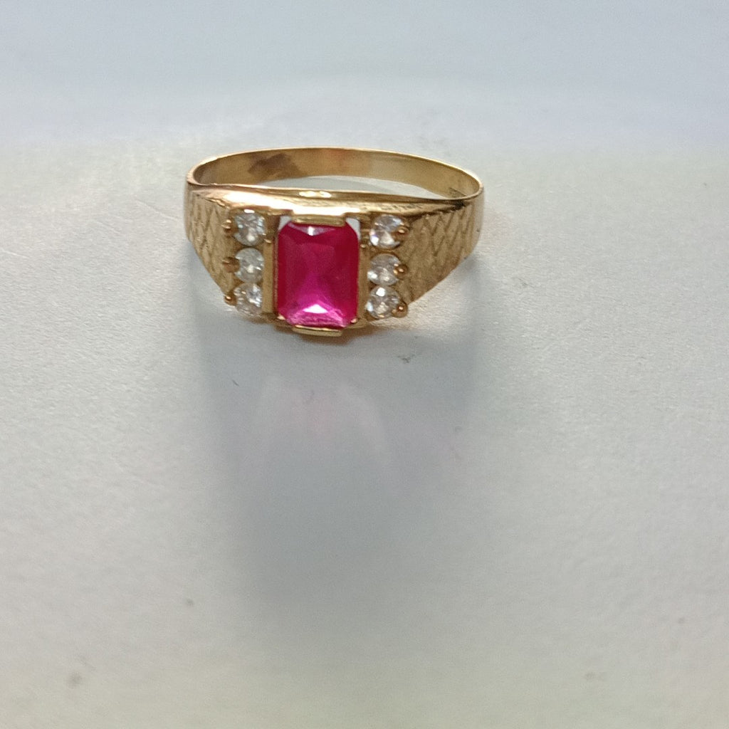 K1 2,80 GRMS 10 K ESPECIFICACIONES COMPLEMENTARIAS ANILLITO CON PIEDRA DE COLOR (SEMINUEVO)