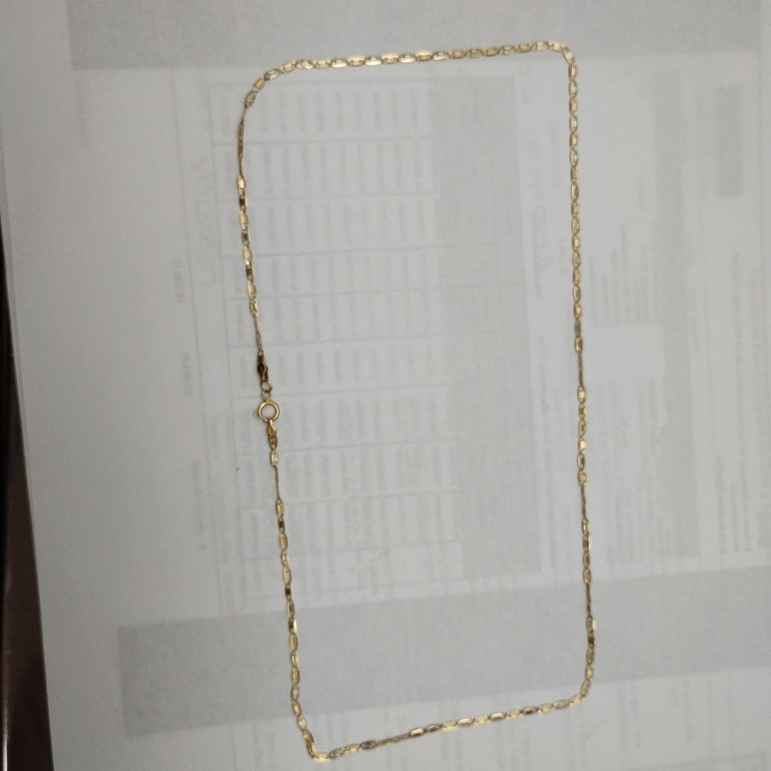 CADENA ORO COMBINADO 10 K 2.2 GRMS (SEMINUEVO)