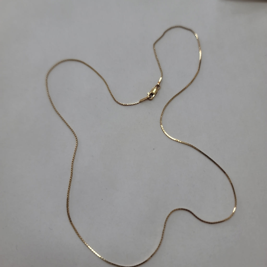 K1 2,00 GRMS 14 K ESPECIFICACIONES COMPLEMENTARIAS GARGANTILLA TEJIDO COLA RATON (SEMINUEVO)