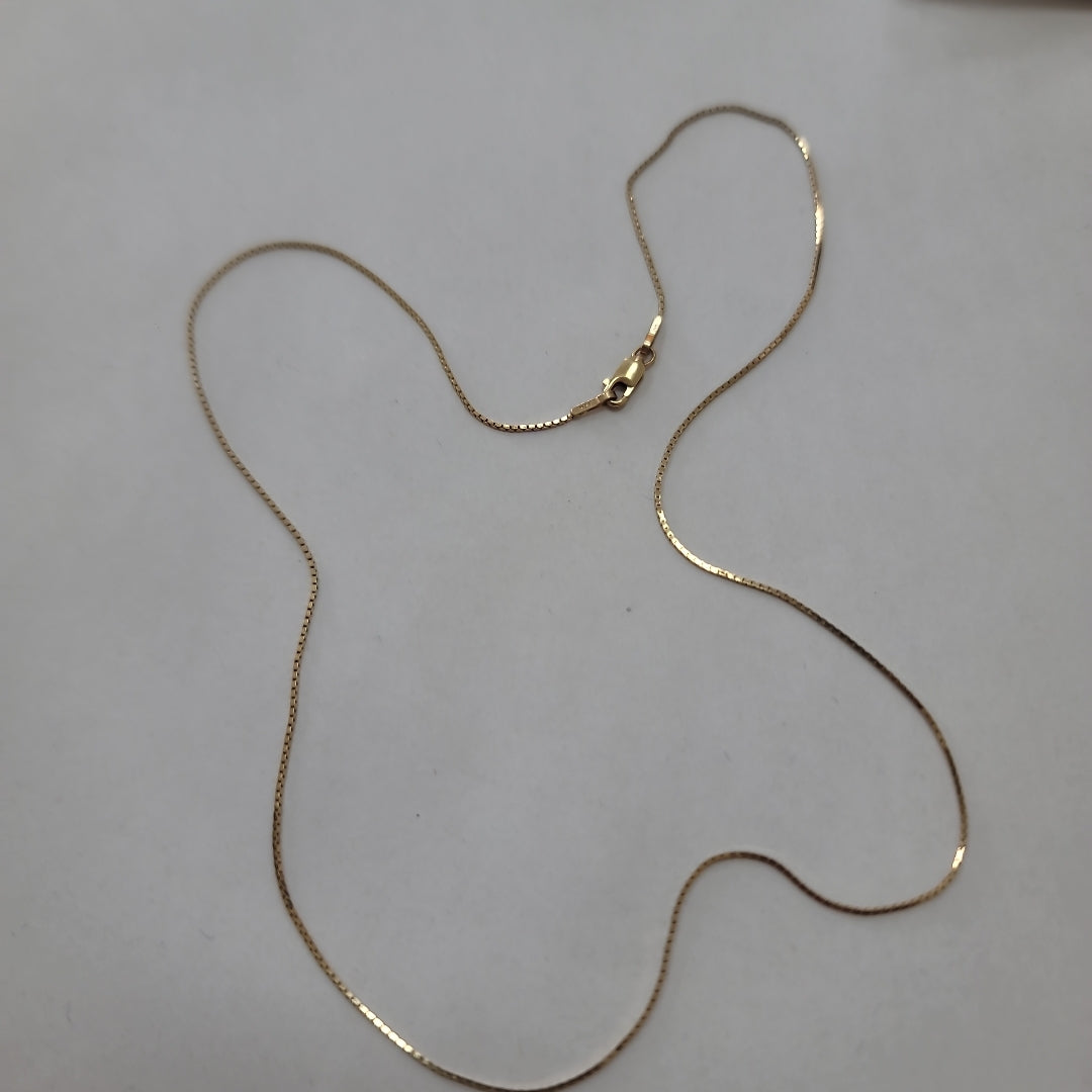 K1 2,00 GRMS 14 K ESPECIFICACIONES COMPLEMENTARIAS GARGANTILLA TEJIDO COLA RATON (SEMINUEVO)