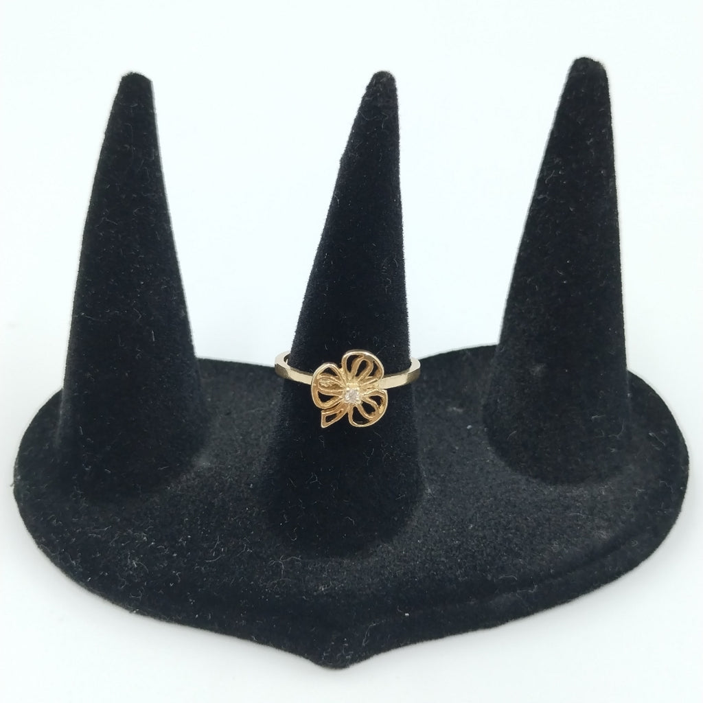 K1 1,80 GRMS 14 K ESPECIFICACIONES COMPLEMENTARIAS ANILLITO FMA FLOR C CIRC #5 (SEMINUEVO)