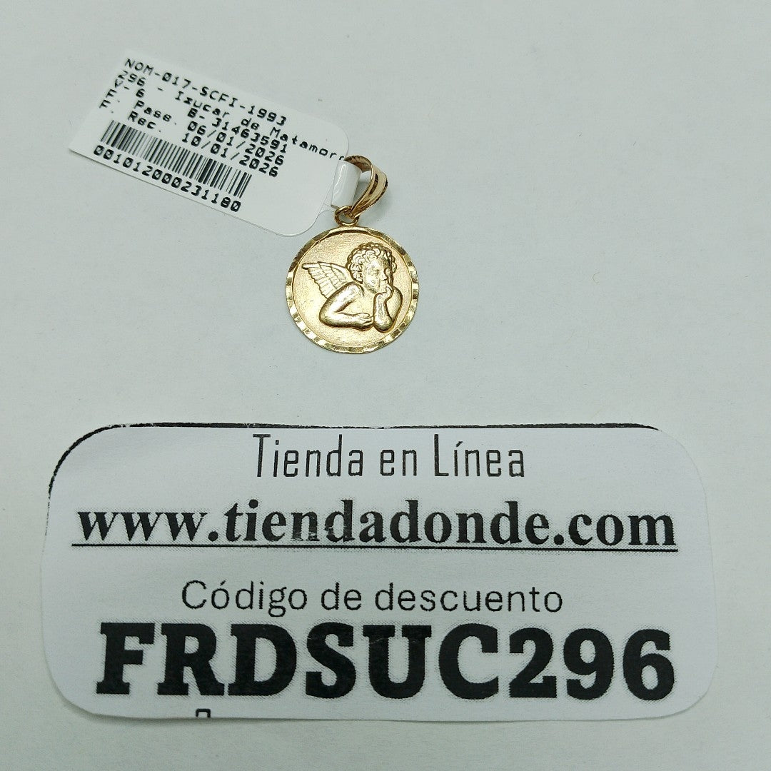 K1 1,60 GRMS 14 K ESPECIFICACIONES COMPLEMENTARIAS MEDALLA RELIGIOSA ANGELITO (SEMINUEVO)