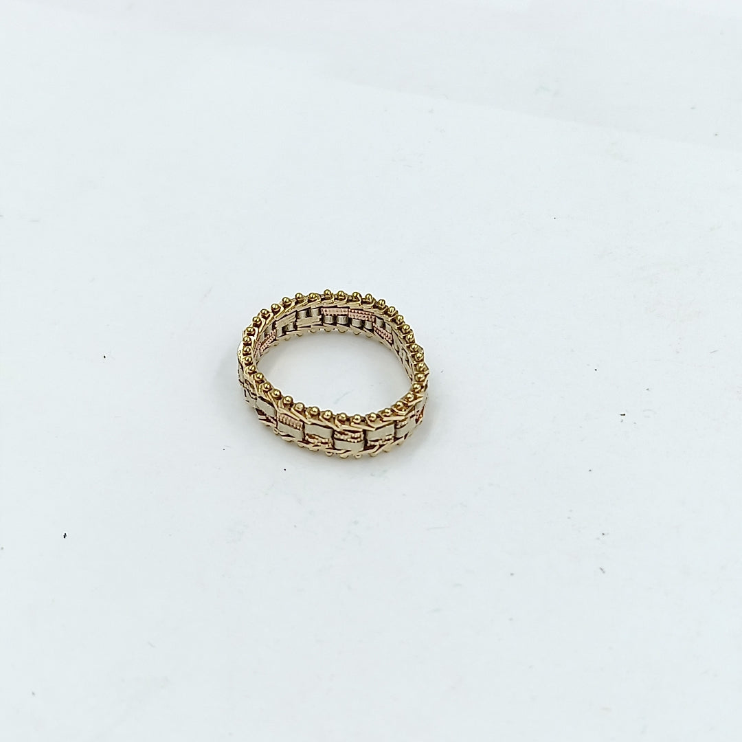 ANILLITO ORO, ORO COMBINADO 14 K 3.5 GRMS (SEMINUEVO)