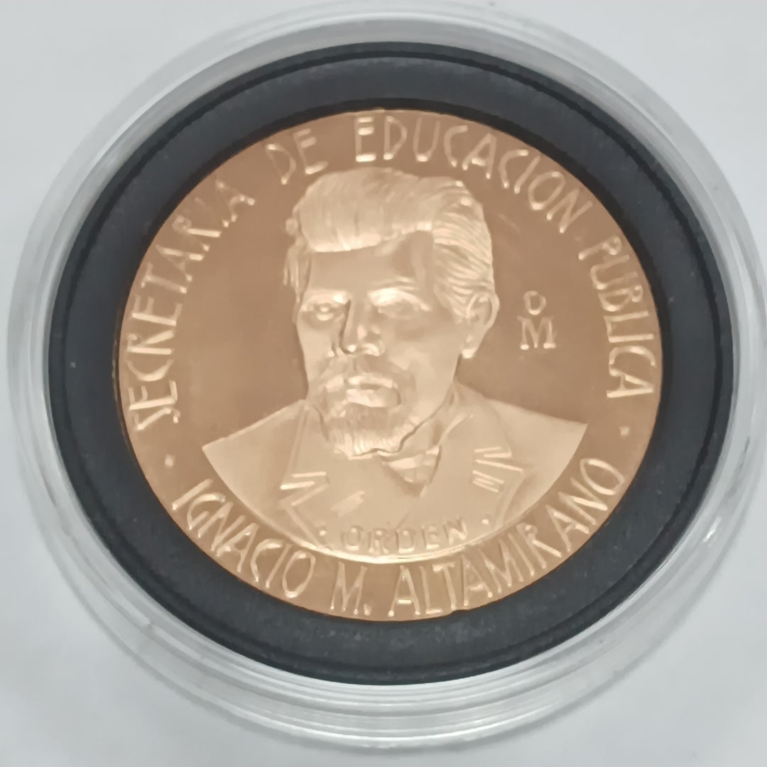 MEDALLA CONMEMORATIVA ORO 21 K 42.4 GRMS (SEMINUEVO)