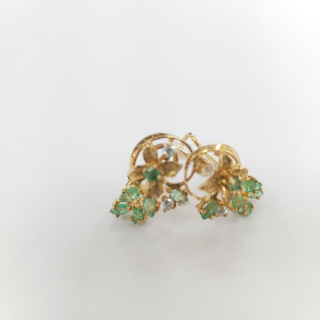 ARETES PAR ORO 14 K 4,20 GRMS (SEMINUEVO)