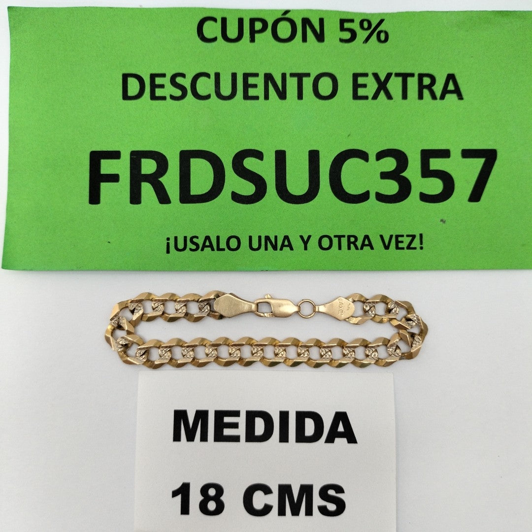 K1 12,30 GRMS 14 K ESPECIFICACIONES COMPLEMENTARIAS PULSERA TJ ESLABONES (SEMINUEVO)