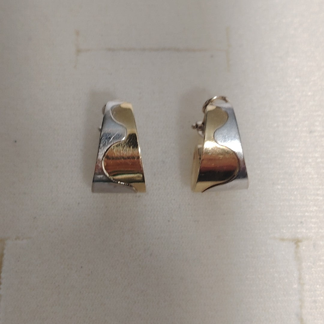 ARRACADAS PAR ORO,RODIADO 14 K 5,00 GRMS (SEMINUEVO)