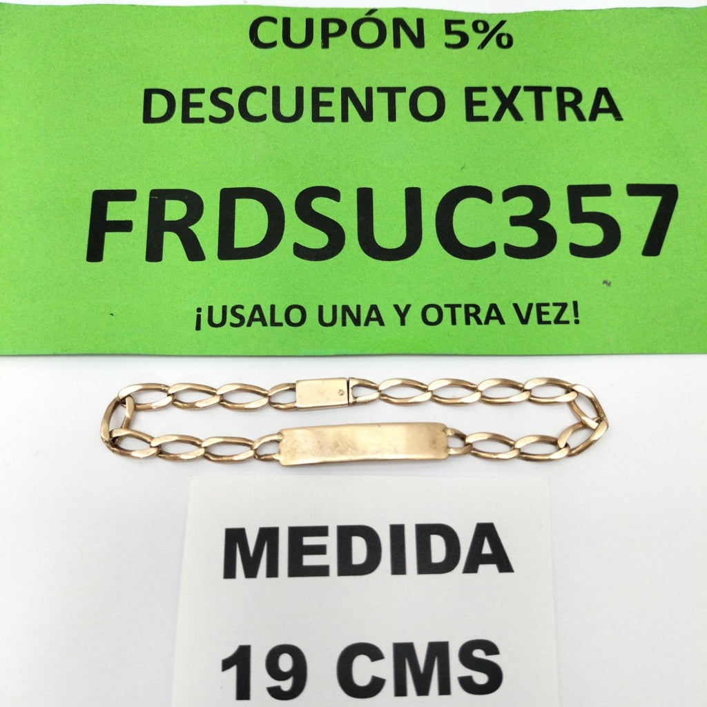 K1 7,20 GRMS 10 K ESPECIFICACIONES COMPLEMENTARIAS ESCLAVA TEJIDO ESLABONES (SEMINUEVO)