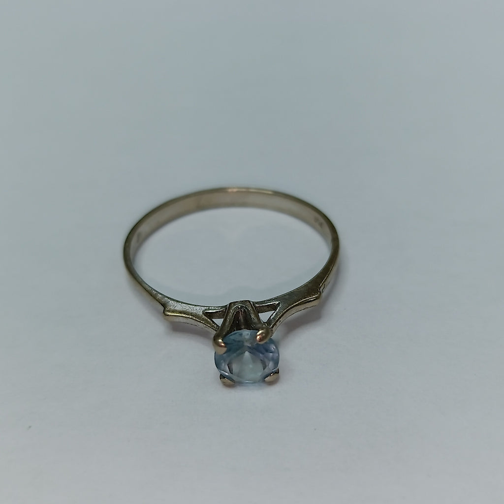 K1 1,70 GRMS 18 K ESPECIFICACIONES COMPLEMENTARIAS ANILLITO CON PIEDRA A COLOR (SEMINUEVO)