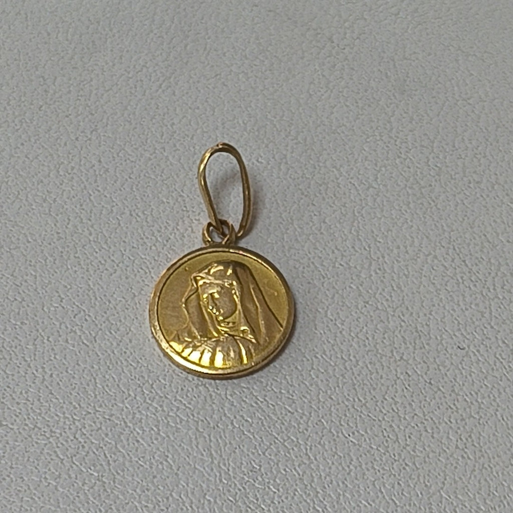 K1 1,00 GRMS 14 K ESPECIFICACIONES COMPLEMENTARIAS MEDALLA VIRGEN VENDIBLE (SEMINUEVO)