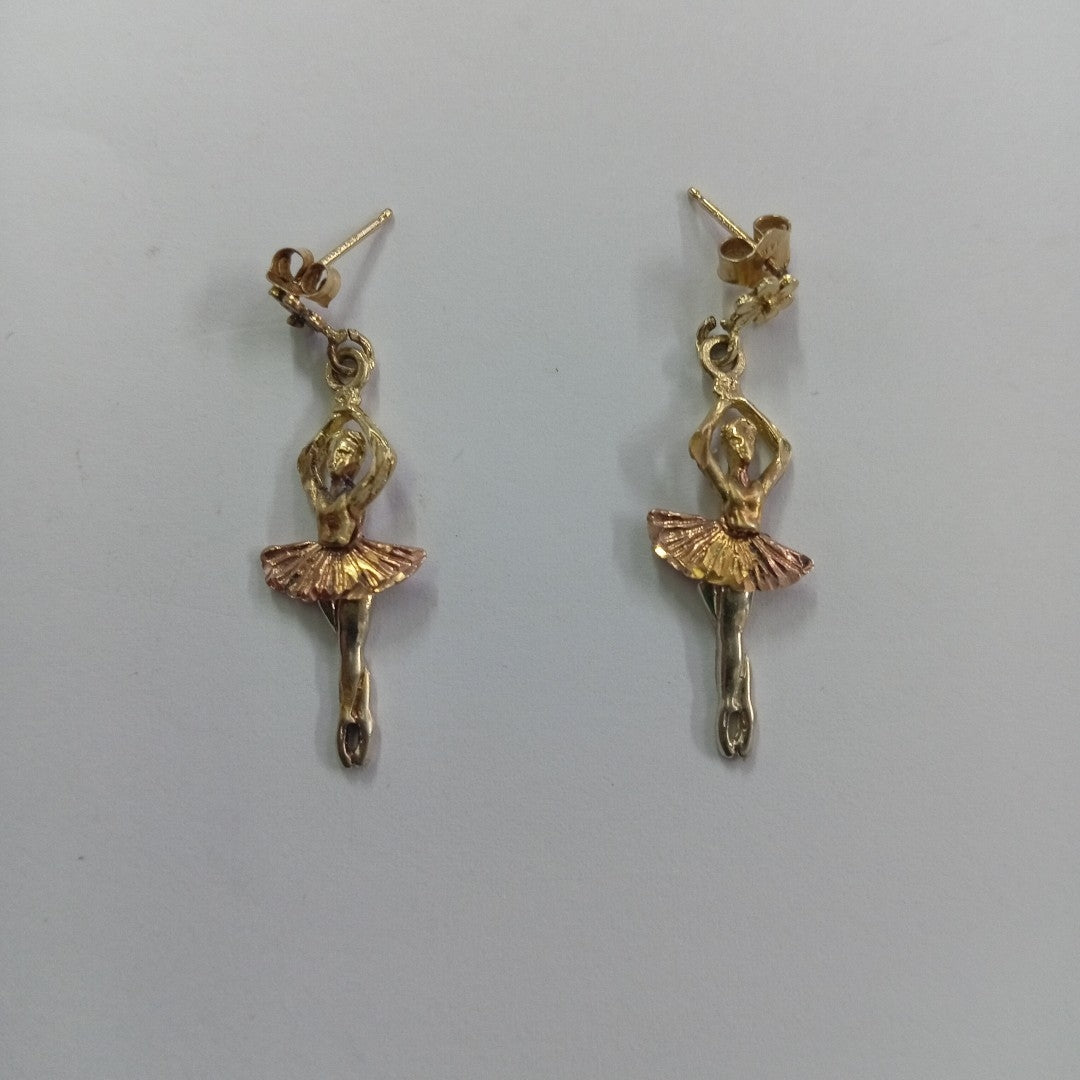 ARETES PAR ORO 14 K 3 GRMS (SEMINUEVO)