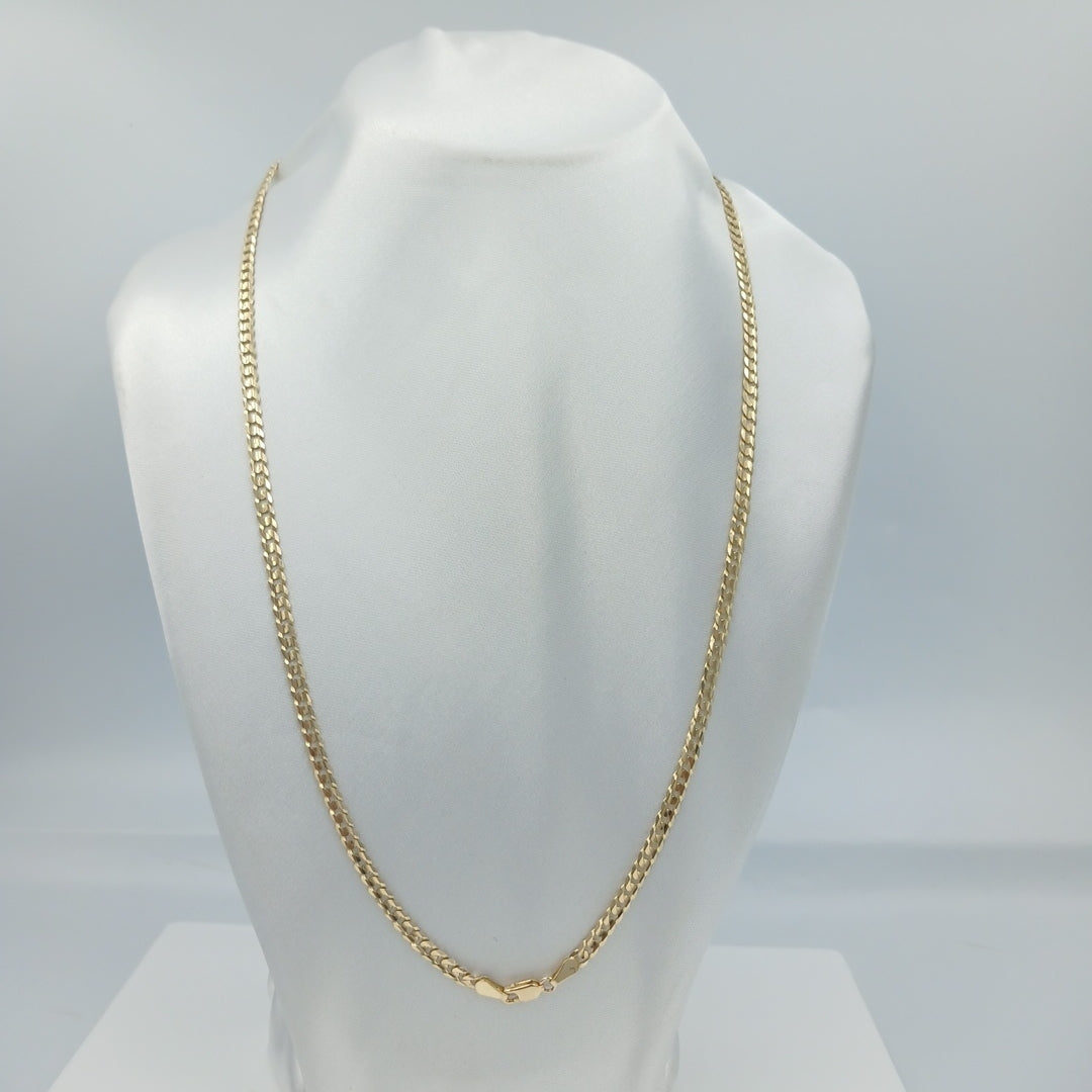 CADENA BARBADO 13.01GR 60 CM 14K (NUEVO)