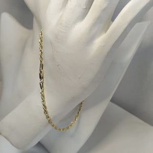 PULSERA TEJIDO TORZAL 4.5G 21 CM (NUEVO)